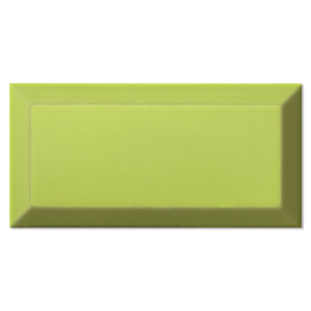 Veggflis Metro Fasat Lys Grønn Blank 10x20 cm